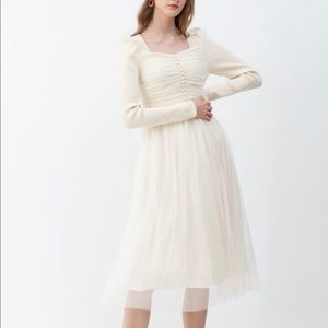 Brand new with tag Tulle Beige Dress